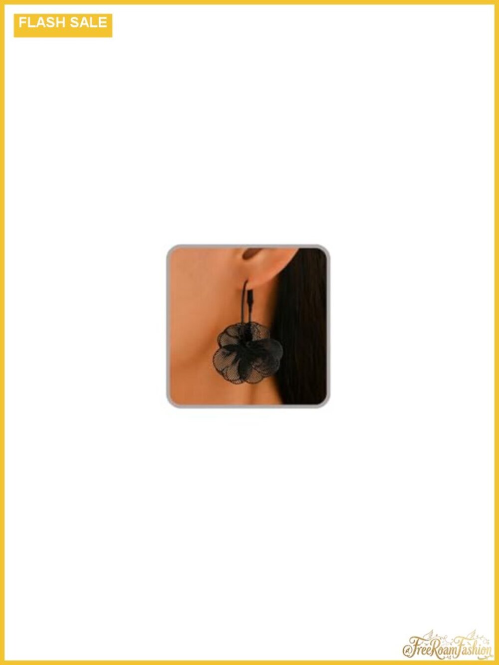 Statement Floral Dangle Earrings Alloy Steel Women's Jewelry